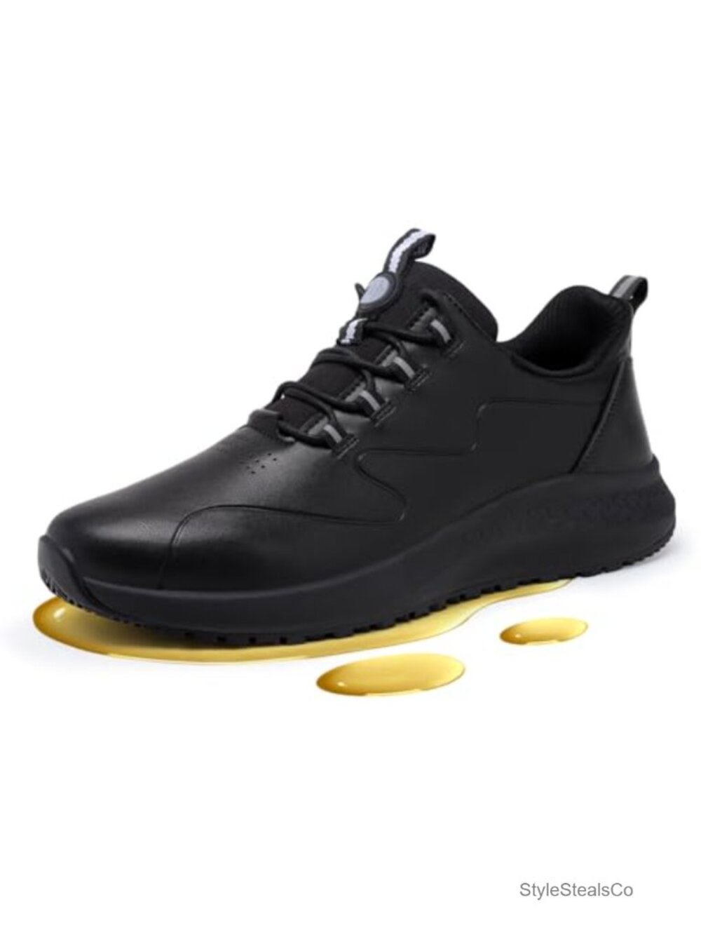 Non Slip Work Shoes Waterproof Slip Resistant Chef Shoes Slip-On Design Walking